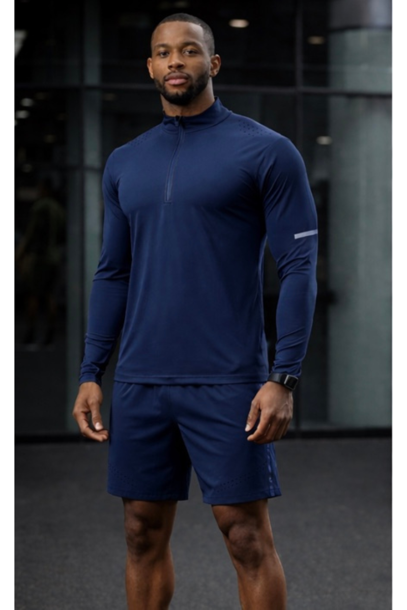 Men's Seamless Quarter-Zip Top